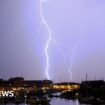 Thunderstorm warning for England and east Wales