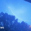 Thunderstorms and heavy rain sweep parts of UK