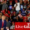 Trump to address immigration in Wisconsin, while Walz to visit Michigan football game – live