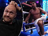 Tyson Fury's X-rated outburst towards Anthony Joshua caught on video after his British rival suffered a shock fifth-round KO defeat against Daniel Dubois