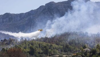 Un incendio de vegetación en Benifaió (Valencia) obliga a interrumpir la circulación ferroviaria