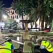 Una avería revienta la fuente de la plaza de La Magdalena de Córdoba