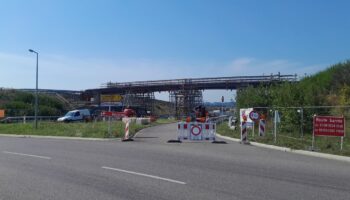 Une étape de franchie: Le nouveau pont à Marnach prend forme