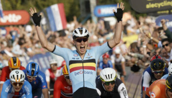 Vainqueur au sprint, le Belge Tim Merlier s’offre le titre de champion d’Europe de cyclisme sur route