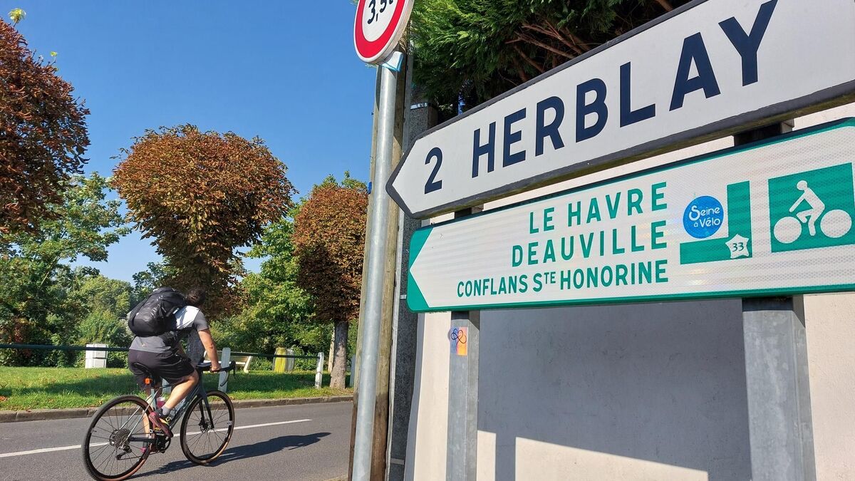 Val-d’Oise : l’itinéraire de la Seine à vélo, très sécurisé et balisé, c’est aussi pour les trajets du quotidien