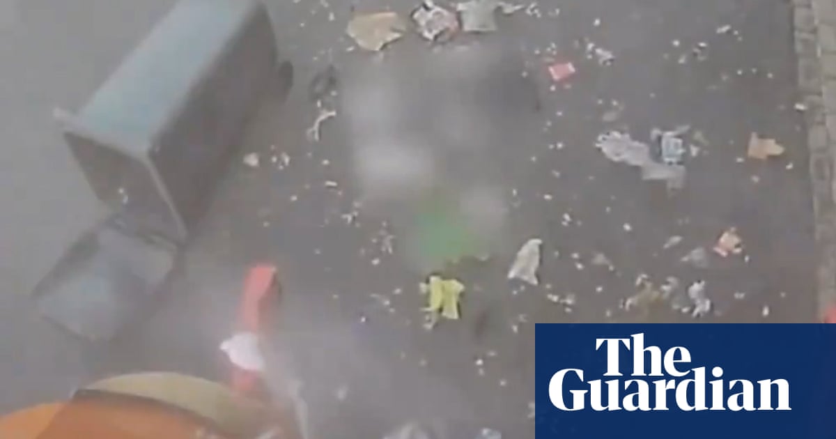 Video shows explosion in London refuse truck after combustible items put in bin