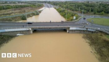 Watch: Major road submerged by flood water