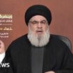 Still from a speech by Hassan Nasrallah (file photo)