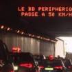 Périphérique parisien : la vitesse maximale autorisée passe de 70 km/h à 50 km/h