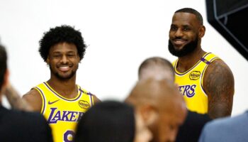 Lakers' LeBron James says he experienced 'pure joy' practices with son Bronny as training camp tips off