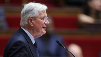 Le Premier ministre Michel Barnier à l'Assemblée nationale à Paris le 8 octobre 2024