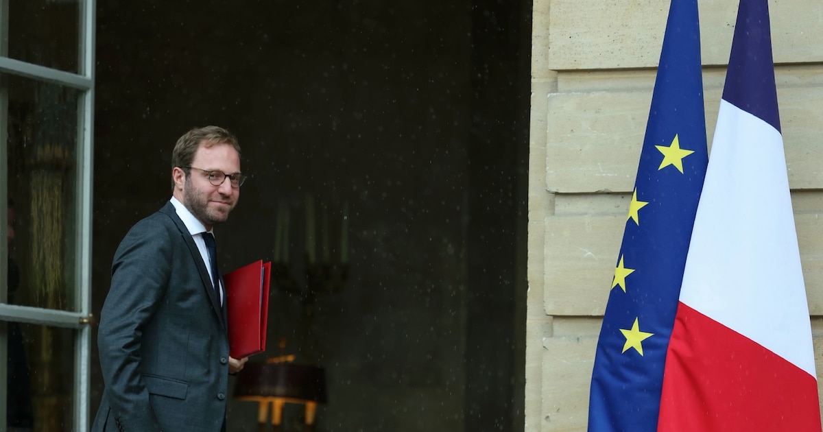 Le ministre des Finances Antoine Armand, à Matignon pour un séminaire gouvernemental, le 27 septembre 2024