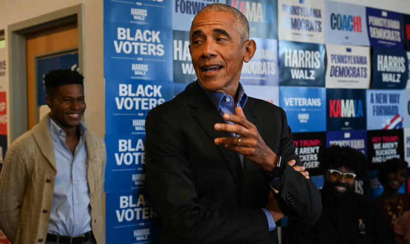 Barack Obama en mission pour convaincre les électeurs noirs de voter pour Kamala Harris