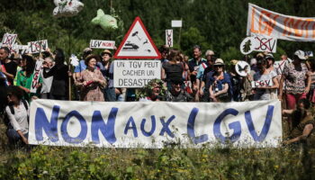 Un rassemblement sous haute surveillance ce samedi contre la future ligne à grande vitesse entre Bordeaux, Toulouse et Dax