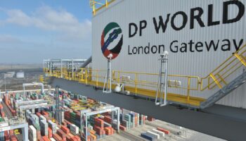 File pic of DP World's London Gateway container port in Stanford-le-Hope, Essex. Pic: PA