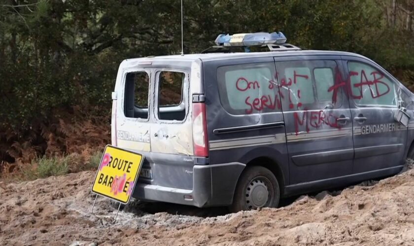 Une manifestation contre la ligne à grande vitesse dégénère en Gironde