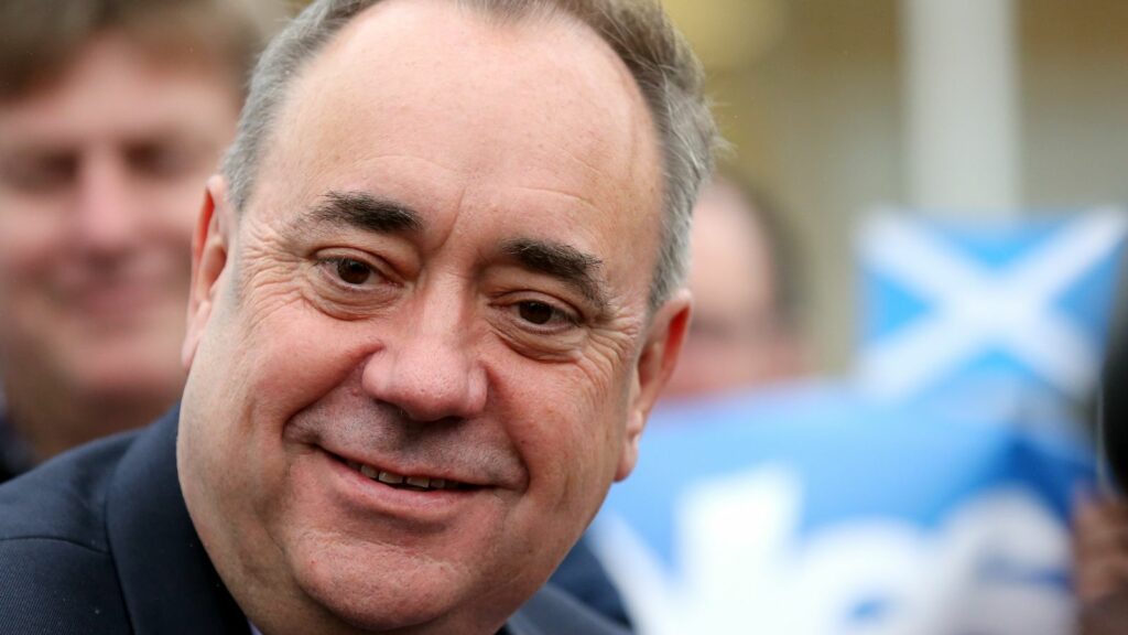 Alex Salmond pictured during the 2014 independence referendum campaign. Pic: AP Photo/Scott Heppell