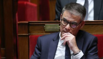 Le premier secrétaire du PS Olivier Faure, le 8 octobre 2024 à l'Assemblée nationale à Paris