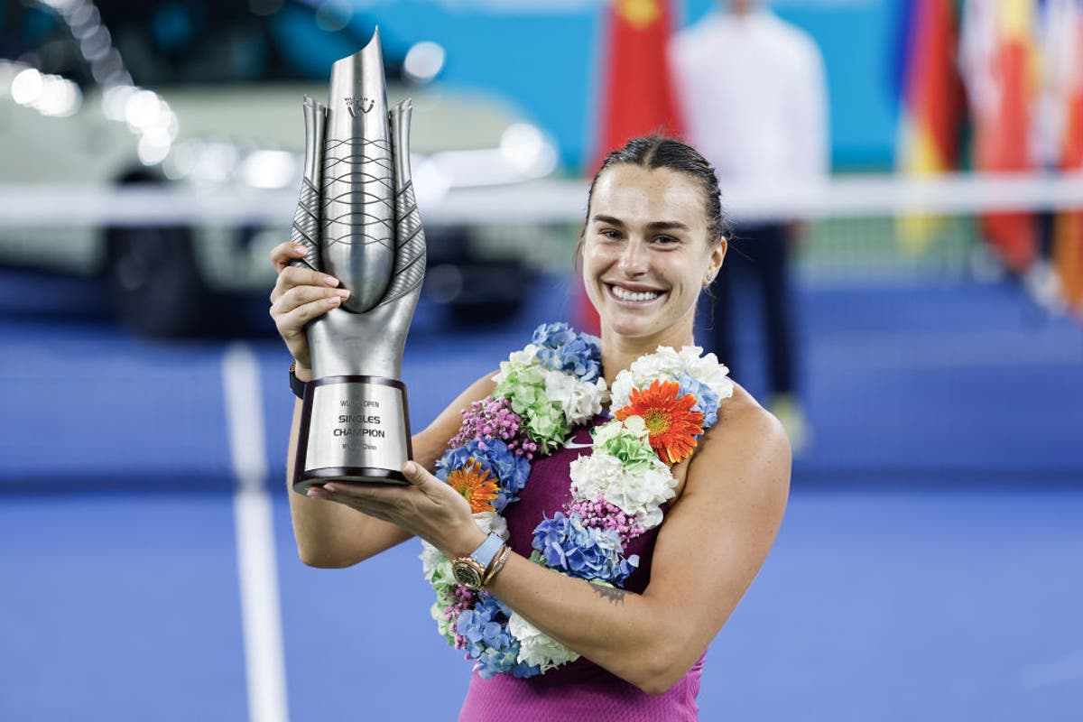 Aryna Sabalenka takes Wuhan Open title to close on rankings leader Iga Swiatek