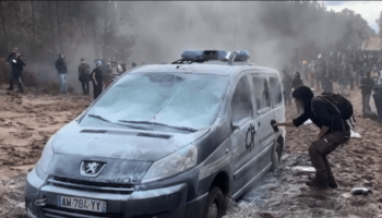 Gironde : La tension monte lors de la manifestation contre la ligne à grande vitesse