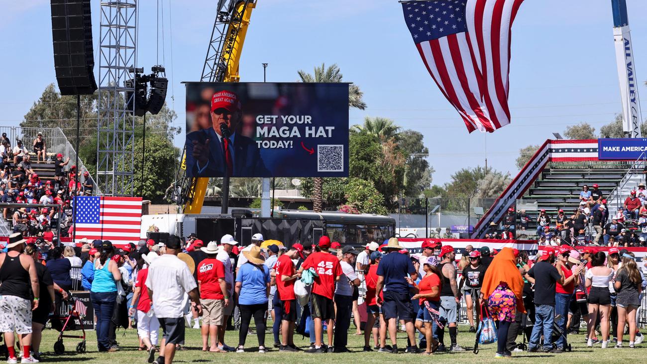 USA: Polizei nimmt bewaffneten Mann vor Trump-Kundgebung fest