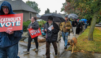 Catholics hold 'Rosary Rally' outside Gretchen Whitmer’s house after Doritos video sparks backlash