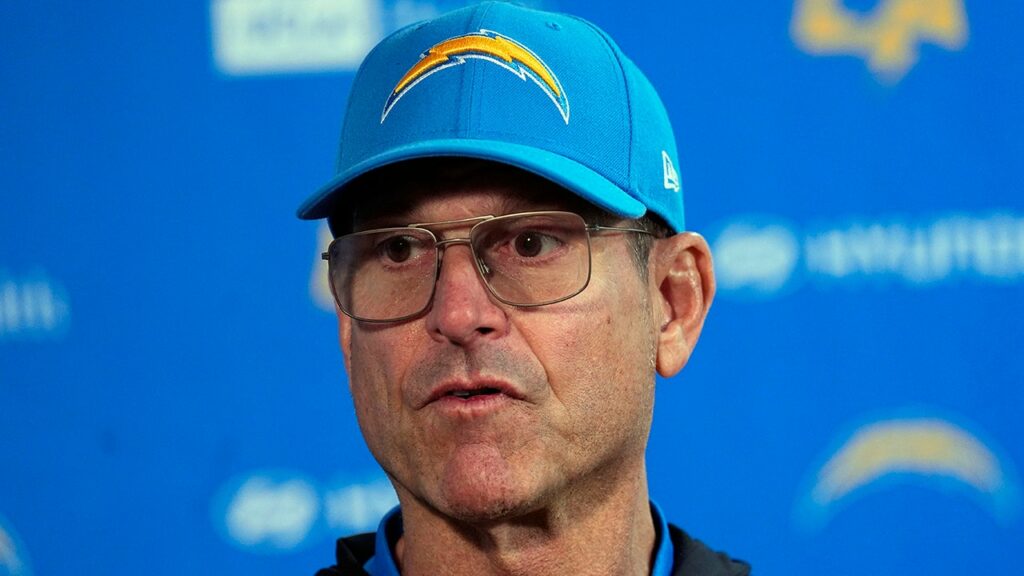 Chargers' Jim Harbaugh explains heart issue that led to his brief exit from game vs Broncos