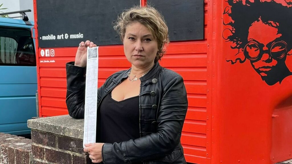 Isabelle Pepin with her £500 fine