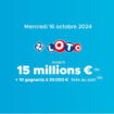 Résultat Loto (FDJ) : le tirage de ce mercredi 16 octobre 2024, 15 millions d'euros en jeu