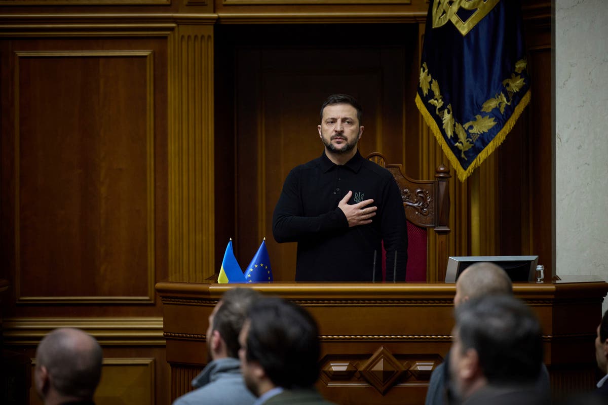 Zelensky unveils his ‘victory plan’ to end Putin’s invasion at Ukraine’s parliament