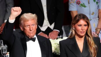 Trump and Melania attend Al Smith dinner together as former president rips Harris’s no-show: Live