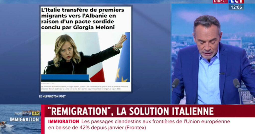 La chaîne LCI a-t-elle promu le concept identitaire de «remigration» à l’antenne ?