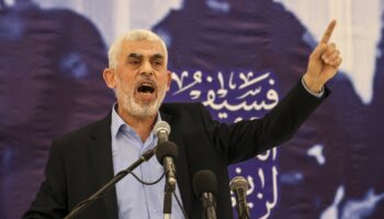 Le nouveau chef du Hamas Yahya Sinouar, le 30 avril 2022 à Gaza