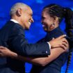 Crunch time: Harris to team up with Barack and Michelle Obama next week in key battlegrounds