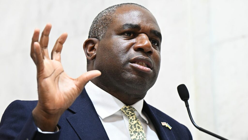 David Lammy. Pic: PA