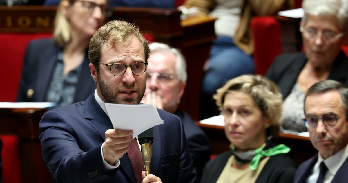 Le ministre de l’Economie Antoine Armand, à l'Assemblée nationale, le 15 octobre 2024