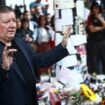 Geoff Payne, father of former One Direction band member Liam Payne, who was found dead after he fell from a third-floor hotel room balcony, waves to people outside the hotel where Liam Payne was found dead, in Buenos Aires, Argentina October 18, 2024. REUTERS/Tomas Cuesta