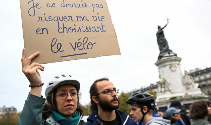 Cycliste mort écrasé à Paris : des centaines de personnes rassemblées dans la capitale et plusieurs villes contre la "violence motorisée"