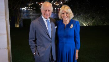 The King and Queen at Admiralty House in Sydney. Pic: PA