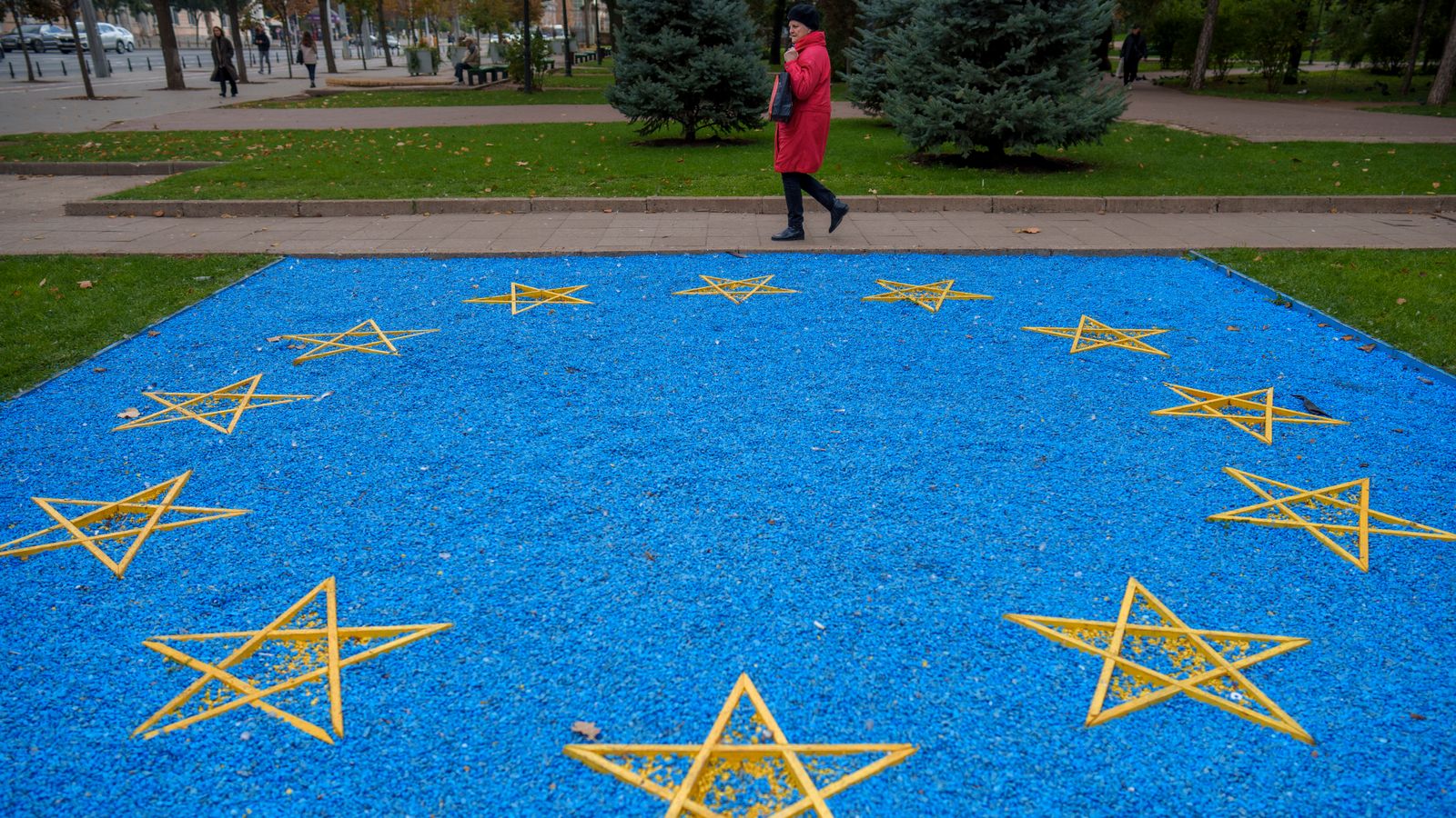 Moldovans are heading to the polls. Pic: AP