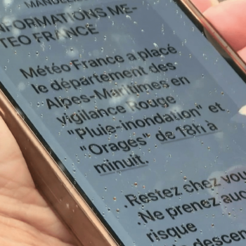 Intempéries dans les Alpes-Maritimes : des alertes SMS envoyées aux habitants de Mandelieu-la-Napoule