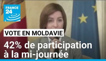 Présidentielle et référendum sur l'UE en Moldavie : 42% de participation à la mi-journée