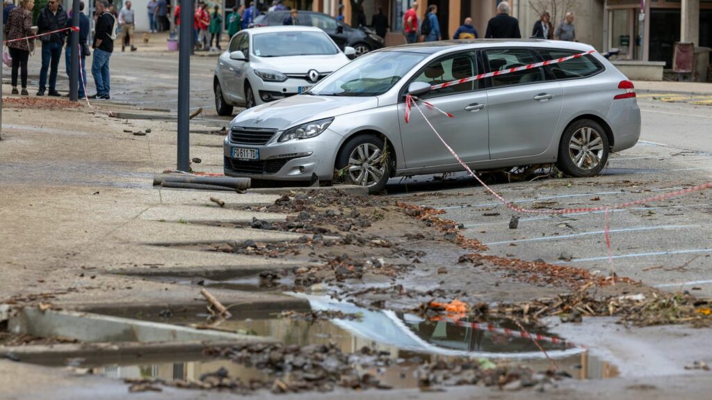 Inondations en Ardèche : une femme se tue en tombant dans un trou formé par les crues