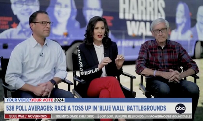 Democratic governors pressed on why Trump and Harris are neck-and-neck in 'blue wall' states: 'Razor-thin'