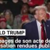 Procès de Donald Trump suite à l'assaut du Capitole : publication de 1889 pages du dossier