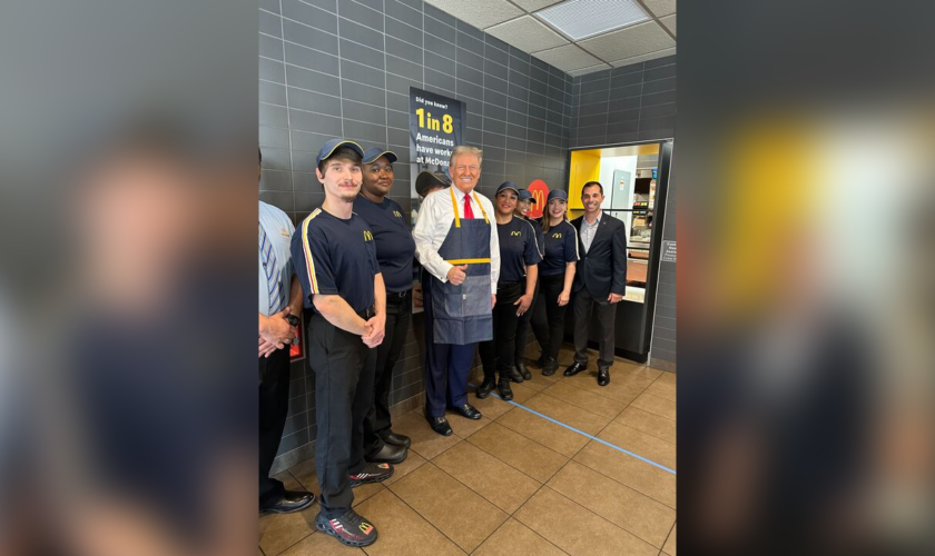 Trump makes fries at Philadelphia McDonald's: 'I've now worked for 15 minutes more than Kamala'