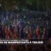 Géorgie : des dizaines de milliers de manifestants pro-européens à Tbilissi avant les législatives