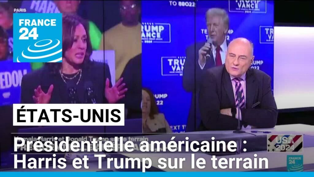 Présidentielle américaine : Kamala Harris et Donald Trump sur le terrain