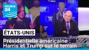 Présidentielle américaine : Kamala Harris et Donald Trump sur le terrain