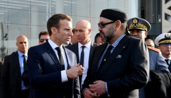 Le président français Emmanuel Macron et le roi Mohammed VI, à Rabat en novembre 2018.